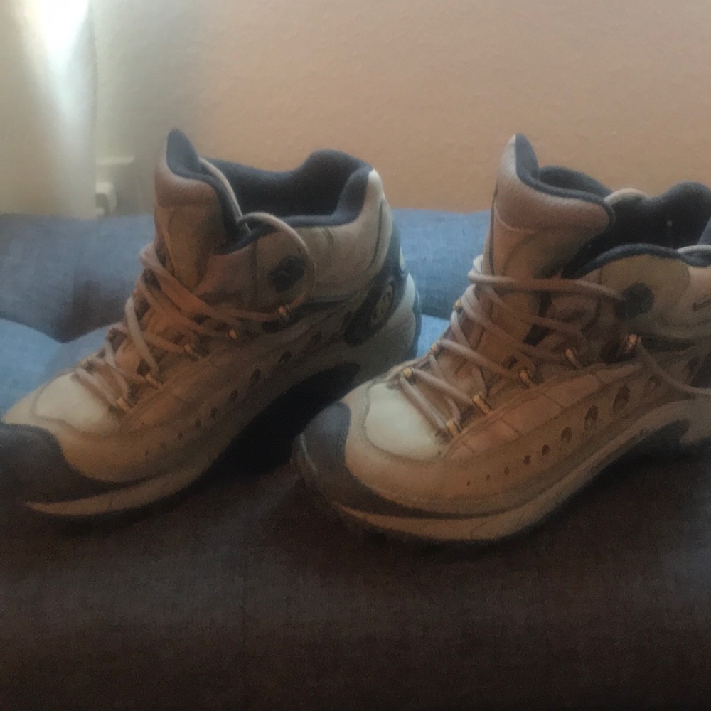 Used Merrell waterproof hiking boots.